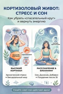 Кортизоловый Живот: Стресс и Сон