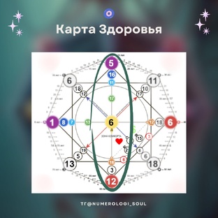 Карта Здоровья в Матрице  Судьбы 