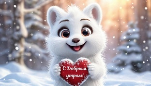 Доброе утро, Хорошего дня! Зимние картинки - пожелания.
