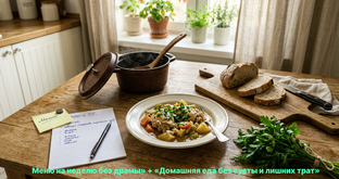 Меню на неделю без драмы: как я перестала мучиться у плиты каждый вечер