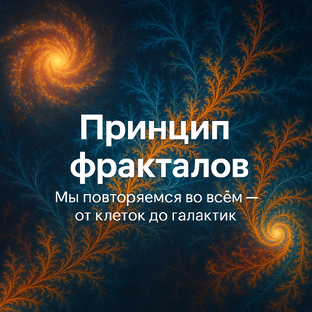 Принцип фракталов: мы повторяемся во всем — от клеток до галактик.
