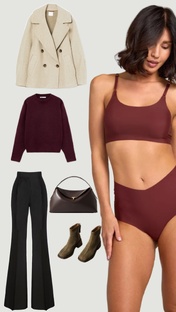 Подборка осеннего образа с бесшовный бельем Va-Alexa