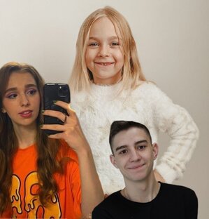Риви фотографирует меня с глентом