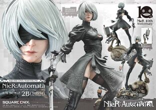 Nier Automata yorha type 2b rides faster and faster (BONUS)