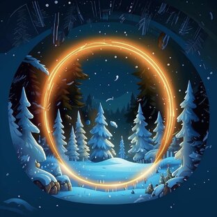 Зимний круг света