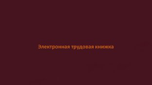 Электронная трудовая книжка