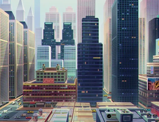 Небоскрёбы Башни Город 