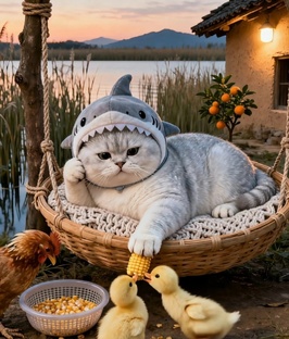 Имбирный кот и его брат Жуй Жуй 