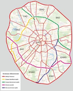 Кольца и границы Москвы