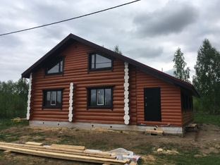 Домик 9/9 из бревна