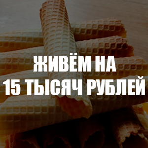 Живём на 15 тысяч рублей