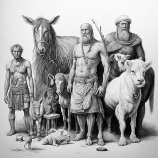 Люди и животные 