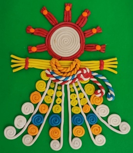 Масленица из пластилина.