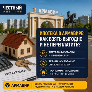 Ипотека в Армавире: ставки, рефинансирование, выгодные условия