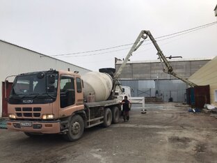 Подача Бетона бетононасосом | Основание промышленного здания в Бердске