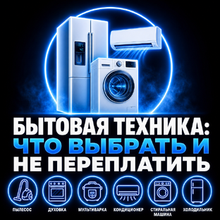 БЫТОВАЯ ТЕХНИКА: ЧТО ВЫБРАТЬ И НЕ ПЕРЕПЛАТИТЬ