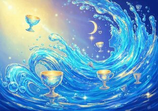 Кубки, чаши, вода, младшие арканы Таро