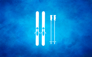 Лыжи и лыжные палки 