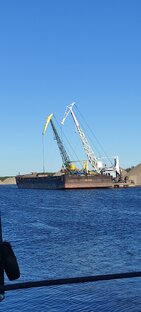 Работа на кпл 5/30 Енисейский-4  на Енисее