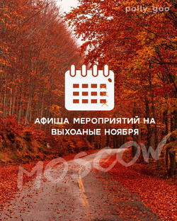 Ловите афишу мероприятий и активностей на каждые выходные ноября❤️‍🔥