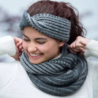 Двухцветная резинка бриошь