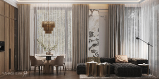 Дизайн интерьера квартиры 42 м кв. в ЖК Форивер (Foriver)