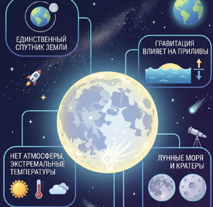 Научные факты о 🌙