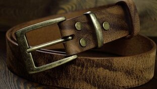 Мой первый кожаный ремень. Делаю в первый раз