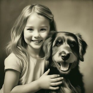 Дети, животные.