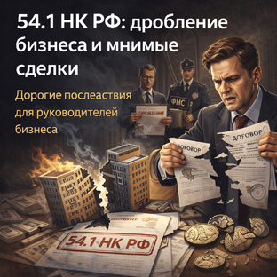 54.1 НК РФ: дробление бизнеса и мнимые сделки