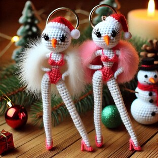 Вязание крючком: смешные новогодние подарки