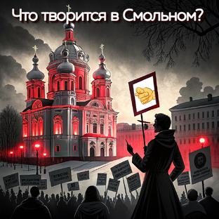 Смольный. Вид из города 