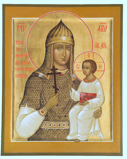 Икона Богородицы Русская или Взбранная Воевода