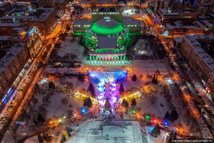 Ночной НСК.