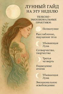 Лунный календарь на неделю 🌕🌙🌝