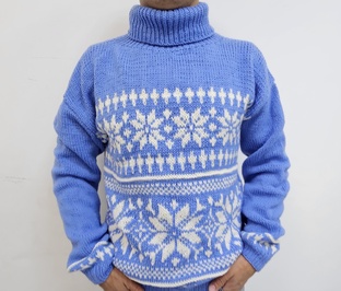 жаккардовый свитер 