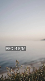 Вес и еда