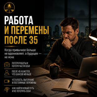 Работа и перемены после 35