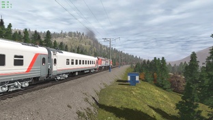 Trainz 22 сценарий "112Н Новосибирск - Тында" Муруринский перевал