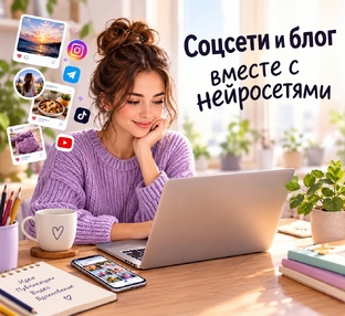 Соцсети и блог вместе с нейросетями