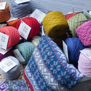 пряжа «Фрида» для жаккарда в стиле Fair Isle 