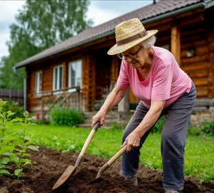 Злая Бабка на даче