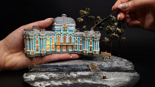 Макет усадьбы в стиле барокко