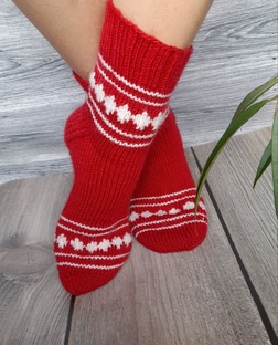 Носки жаккардом