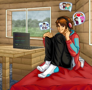 Ролики с романом компотом Майнкрафт 😀