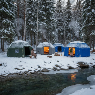 Надувные юрты