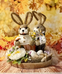 Зайчики из сена