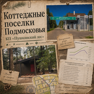 Жизнь в Подмосковье. Коттеджные поселки Подмосковья. КП Пушкинский лес