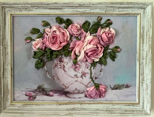 вышивка лентами 