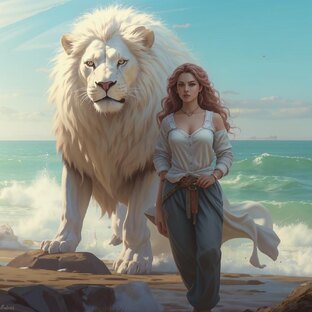 Со львом глаза в глаза 